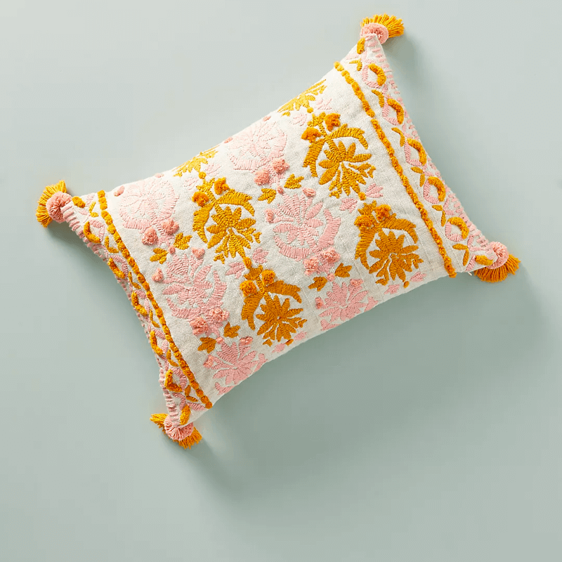 Flower Pattern Pillow